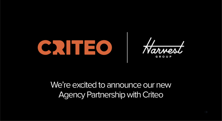 Criteo & Harvest Group | Criteo Agency Partner Announcement